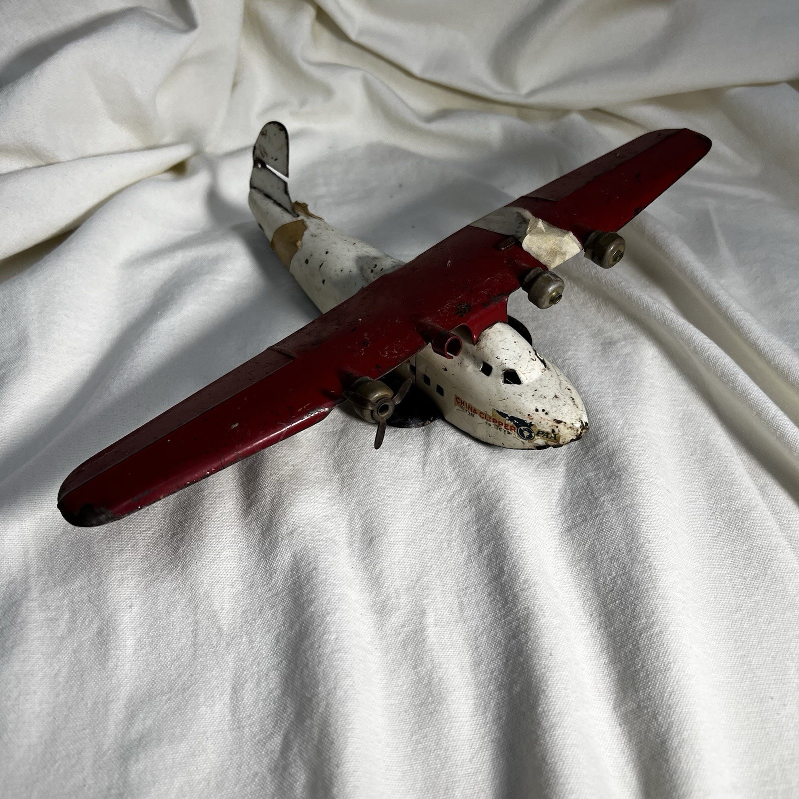 Vintage Wyandotte China Clipper Pan Am Toy Airplane 10