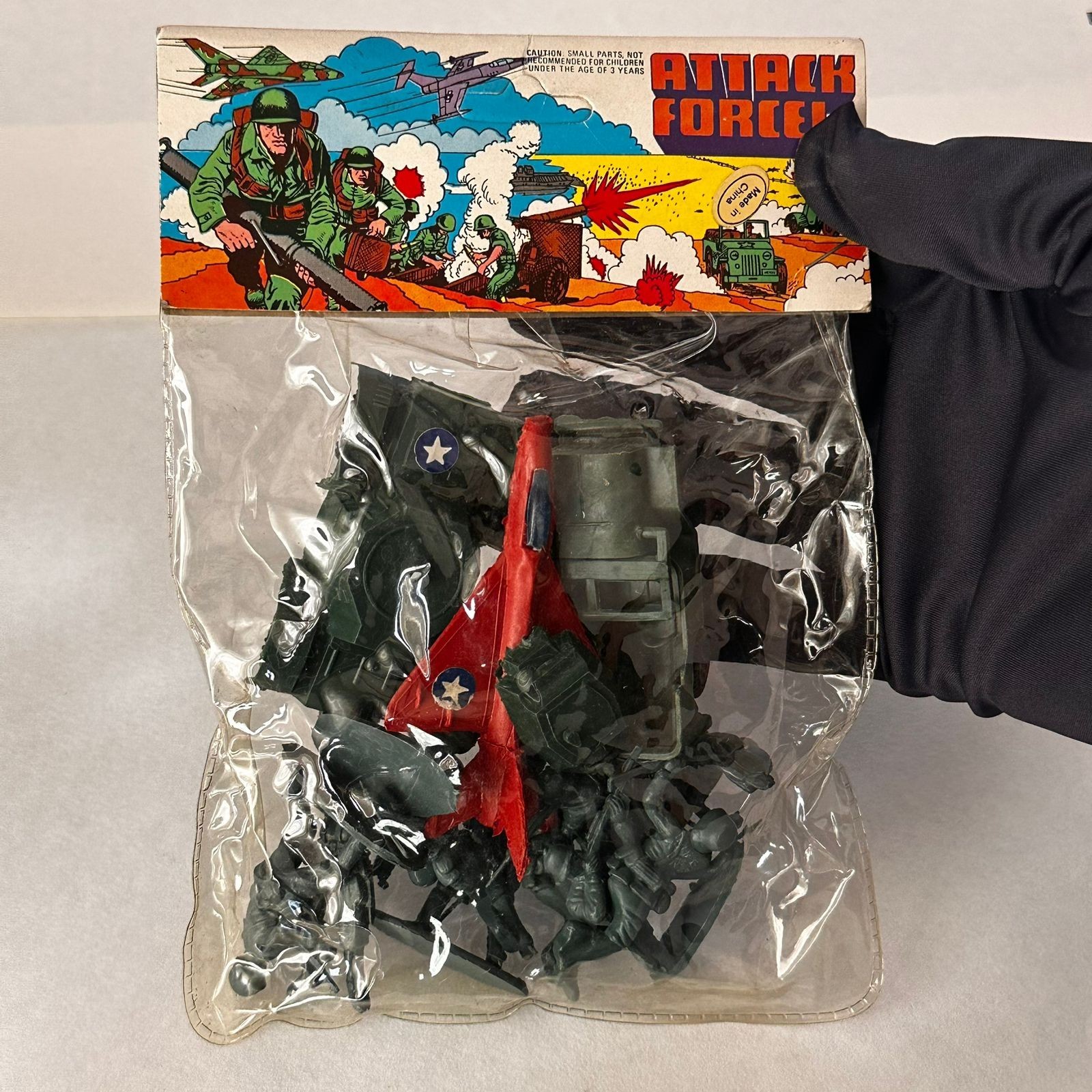 Vintage Attack Force Toy Soldiers Set New Bagged Military Plane Tank Vintage Attack Force Toy Soldiers Set New Bagged Military Plane Tank