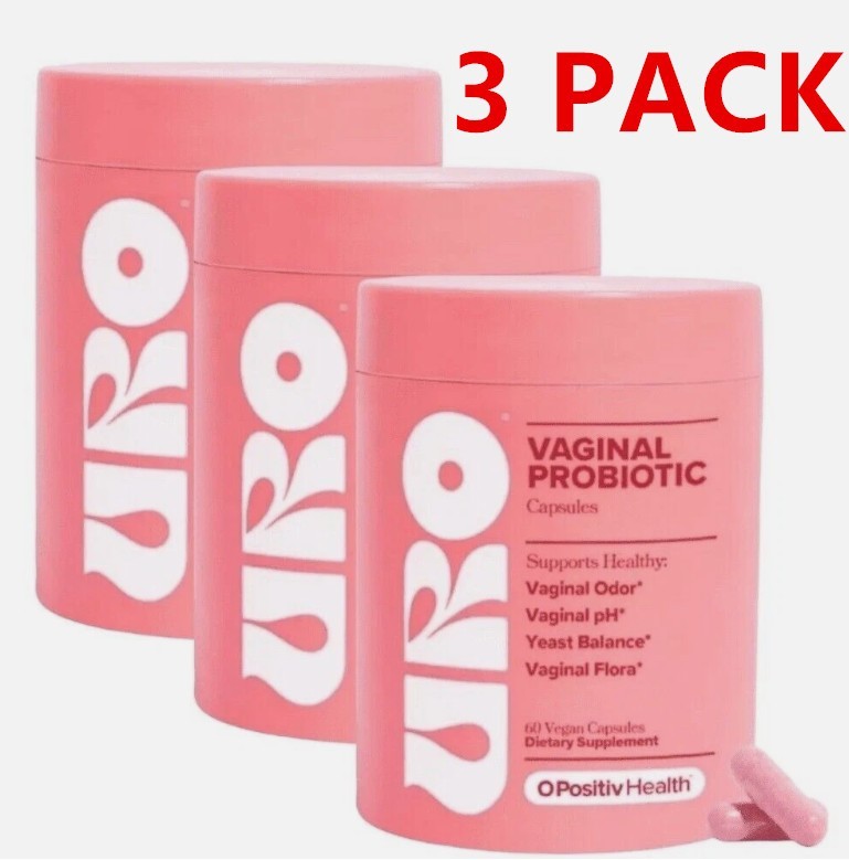 3PACK URO O Positiv Vaginal Probiotics for Women pH Balance w/ Prebiotic 3PACK URO O Positiv Vaginal Probiotics for Women pH Balance w/ Prebiotic