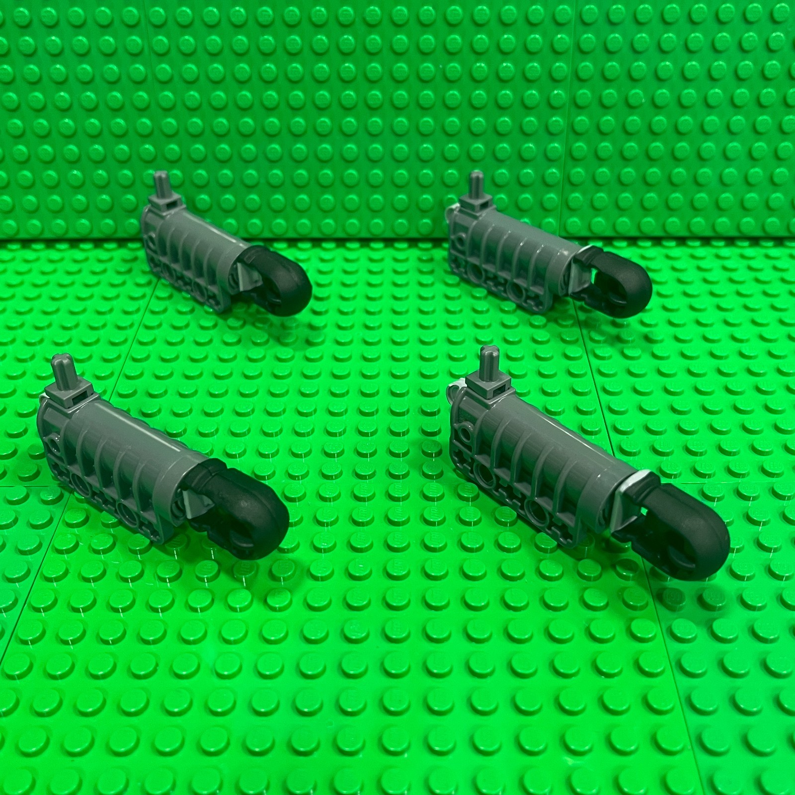 Lego Launcher Cannons 57029 and Projectiles 57028 Dark Bluish Gray  (4 Each)