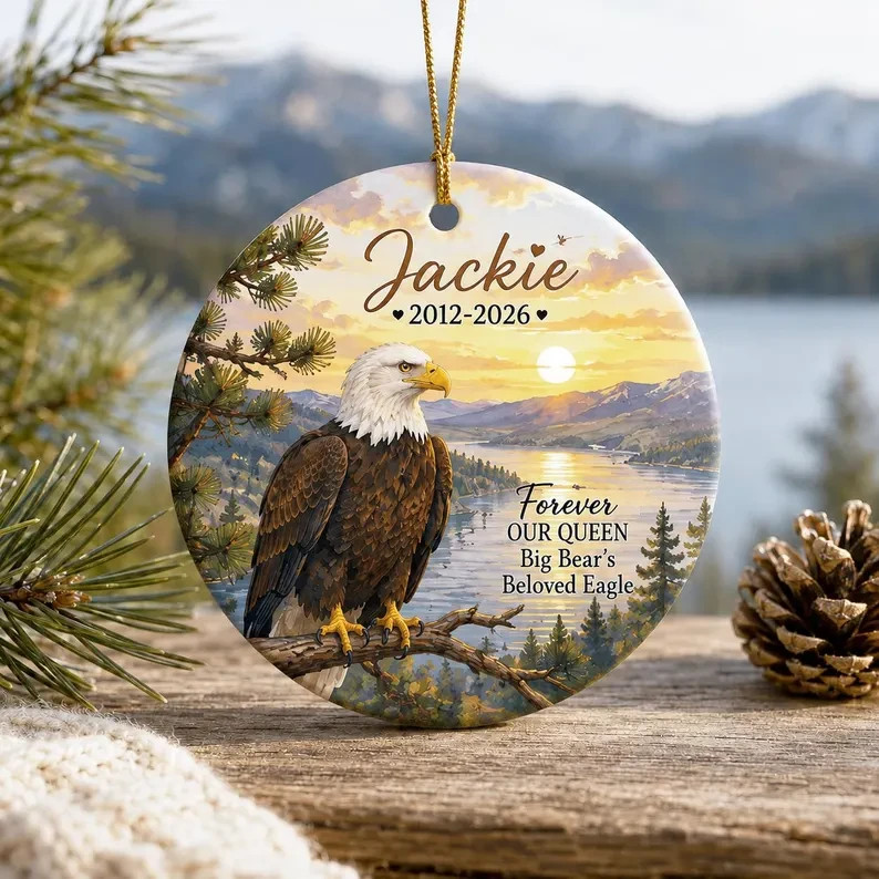 Jackie Bald Eagle Ornament, Fly High Jackie Ornament, Jackie and Shadow Keepsa1 Jackie Bald Eagle Ornament, Fly High Jackie Ornament, Jackie and Shadow Keepsa1