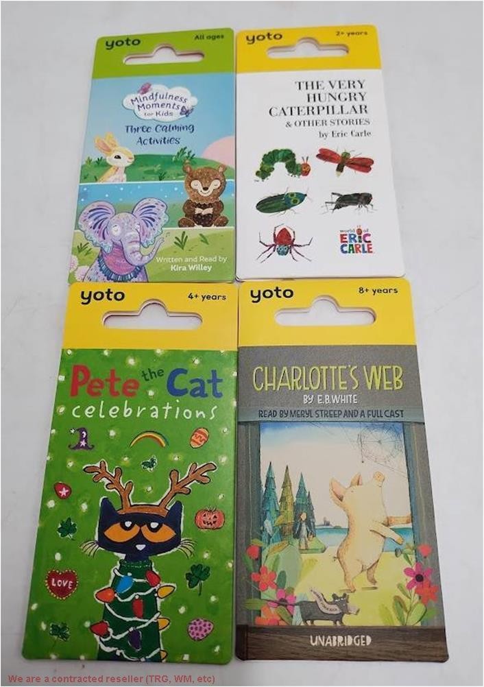 LOT OF 4 Yoto Audio Cards LOT OF 4 Yoto Audio Cards