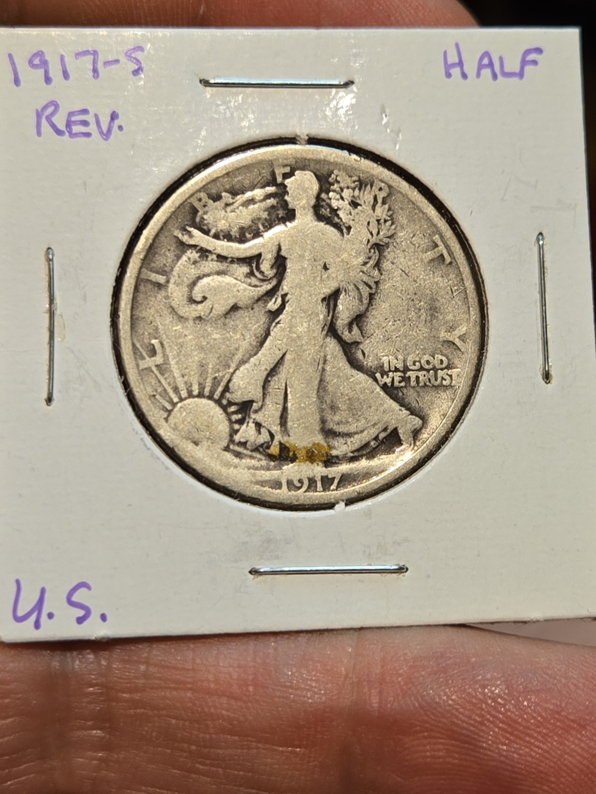 SILVER 1907 & 1917-S REV Half Dollars. Nice Set SILVER 1907 & 1917-S REV Half Dollars. Nice Set