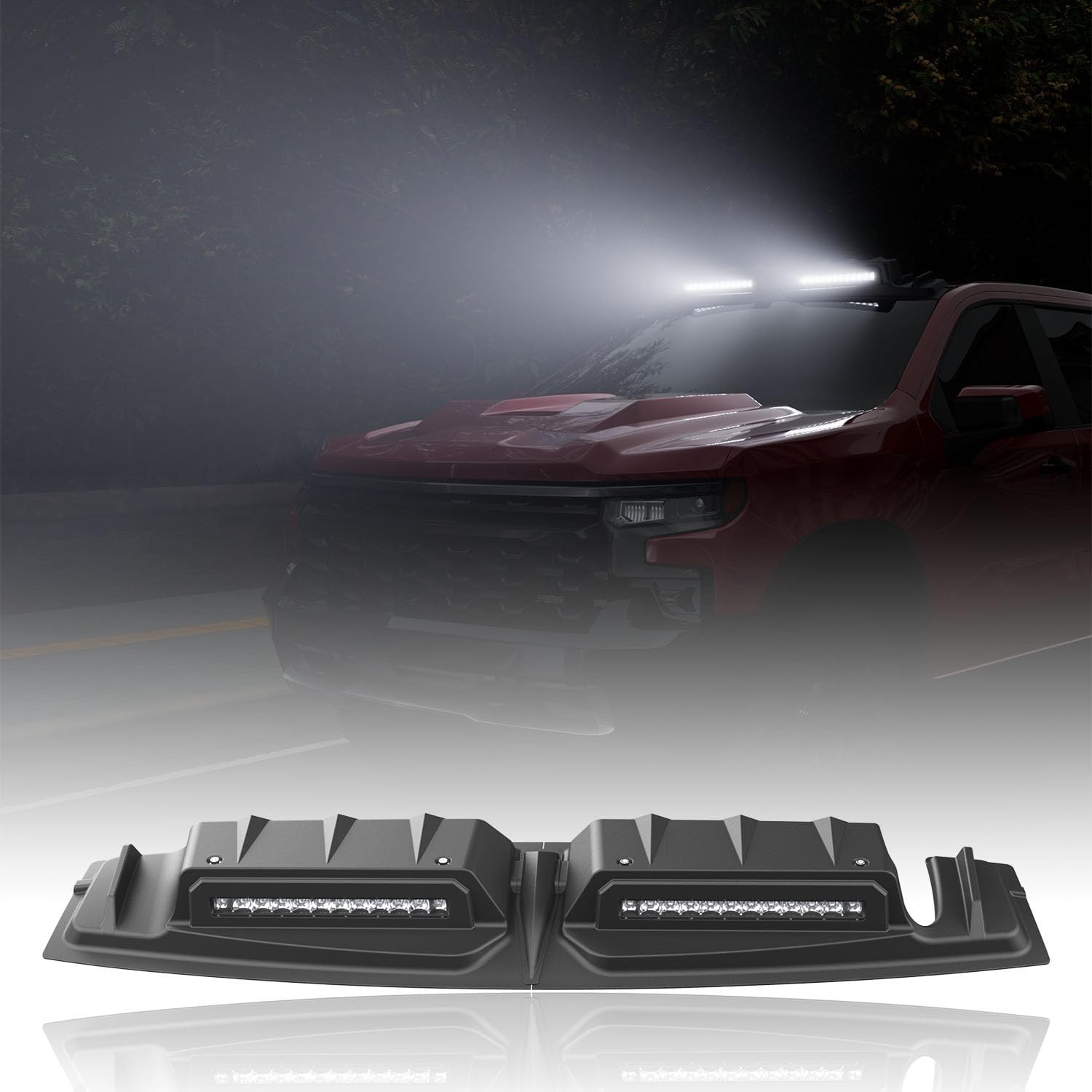 For 2022-2025 Chevy Silverado GMC Sierra 1500 Roof Top Light Bar Truck Cab Lamp For 2022-2025 Chevy Silverado GMC Sierra 1500 Roof Top Light Bar Truck Cab Lamp