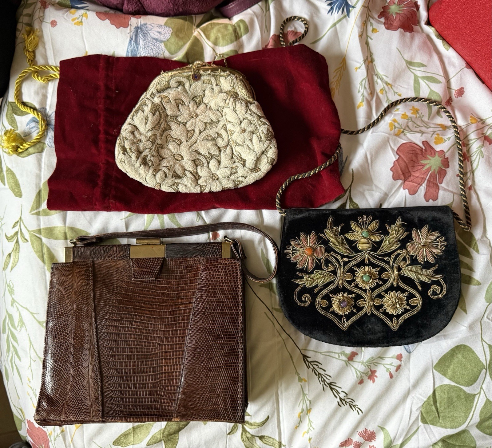 Antique Vintage Purse Collection 1930s 1940s Clutch Bag Beaded Fancy Rare Antique Vintage Purse Collection 1930s 1940s Clutch Bag Beaded Fancy Rare