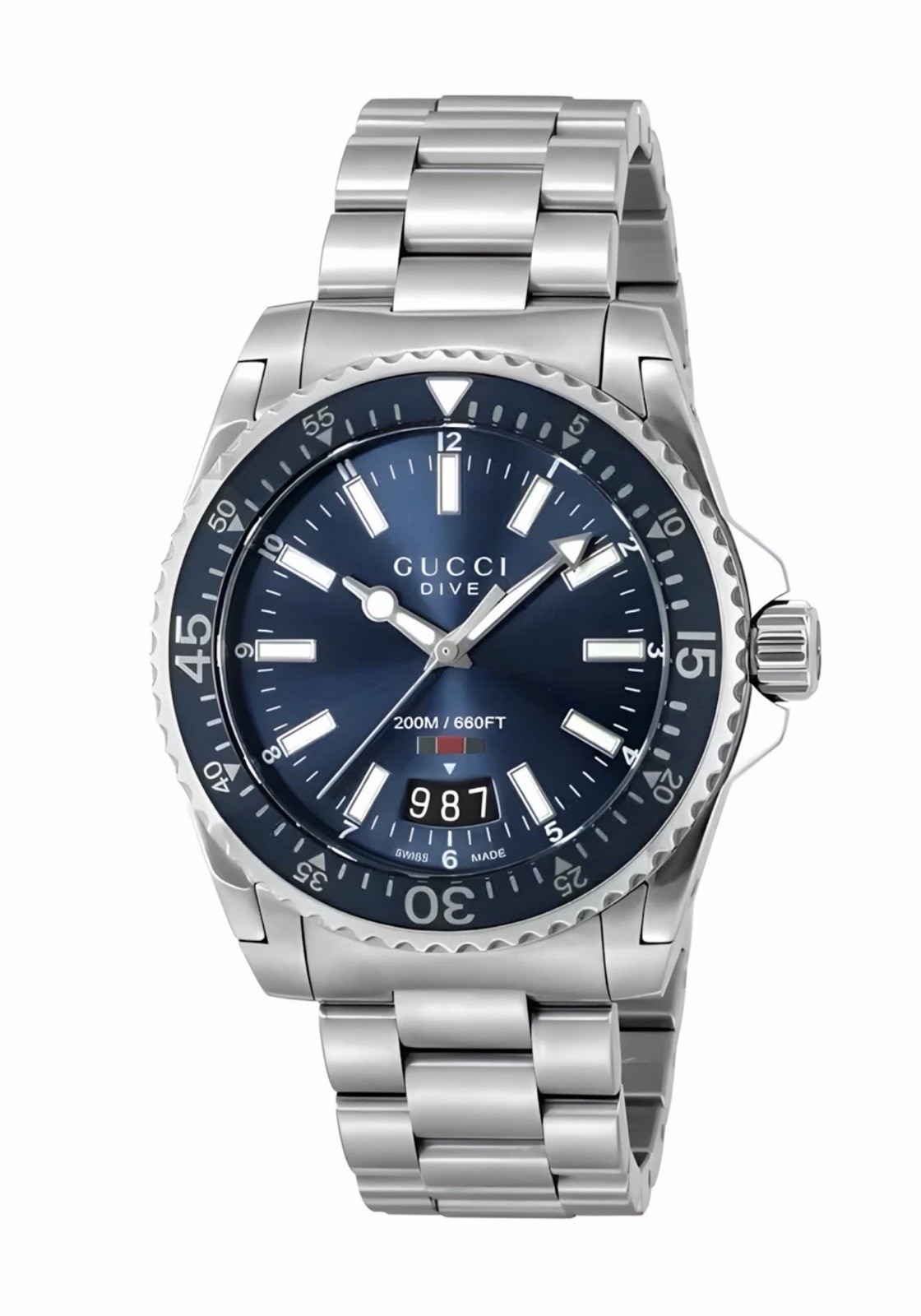 GUCCI YA136311 Men\'s Dive Blue Wristwatch 40mm GUCCI YA136311 Men\'s Dive Blue Wristwatch 40mm