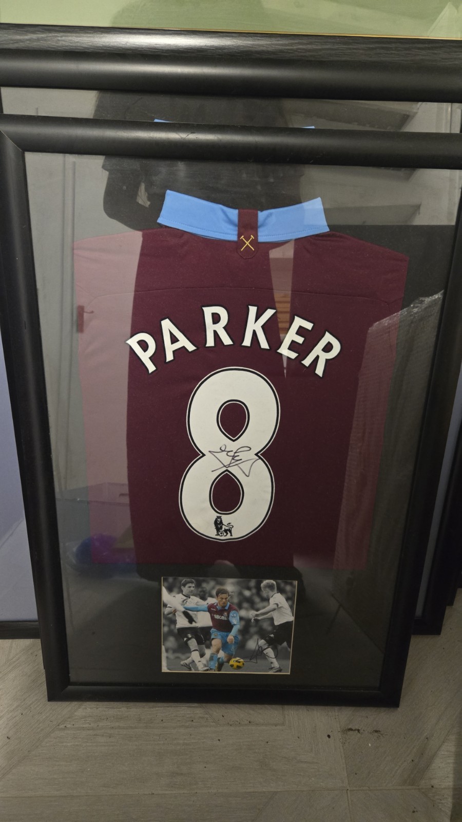 Signed Scott Parker West Ham United Framed Shirt #8 | 54x79cm Memorabilia Signed Scott Parker West Ham United Framed Shirt #8 | 54x79cm Memorabilia