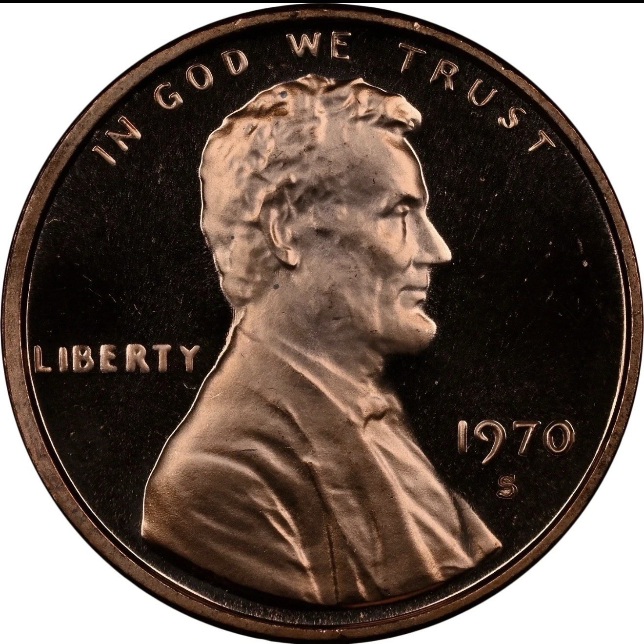 1970-S Large Date Lincoln Memorial Red Proof Cent/Penny Fast Shipping 1970-S Large Date Lincoln Memorial Red Proof Cent/Penny Fast Shipping
