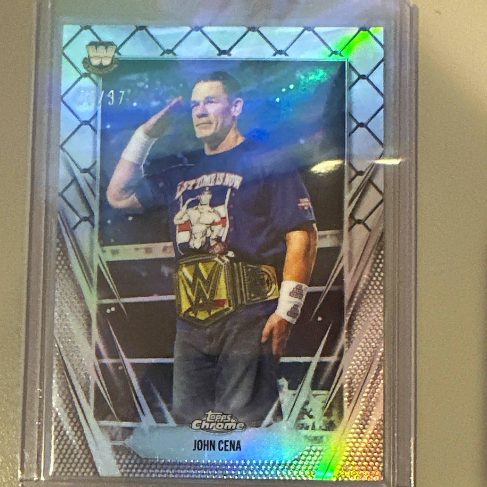 Topps WWE 2026 Topps Chrome John Cena #2 Steel Cage Refractor /37