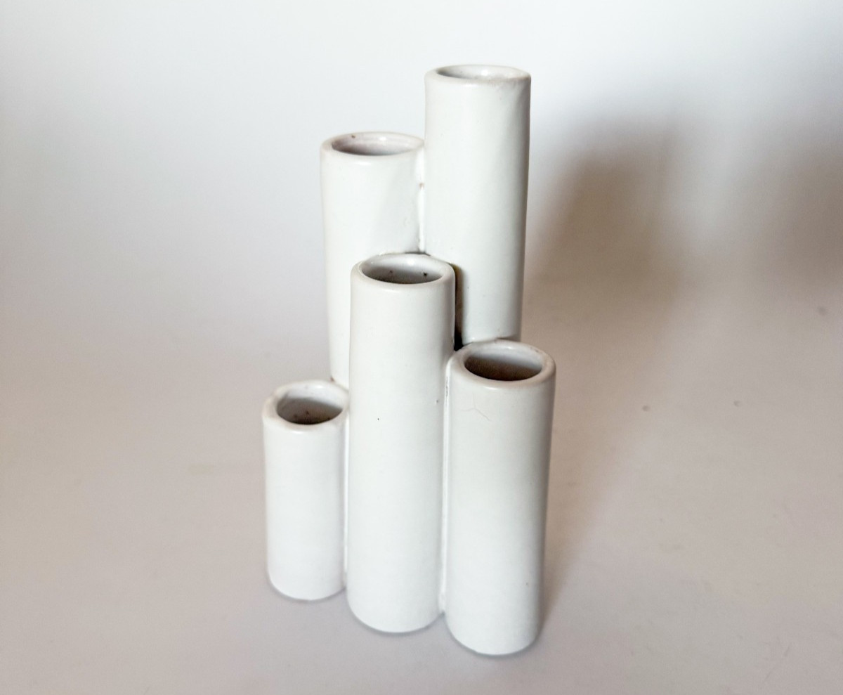 1950s Alvino Bagni Italian Bud Vase, Graduated Tube vase, Mid Century Modern 1950s Alvino Bagni Italian Bud Vase, Graduated Tube vase, Mid Century Modern