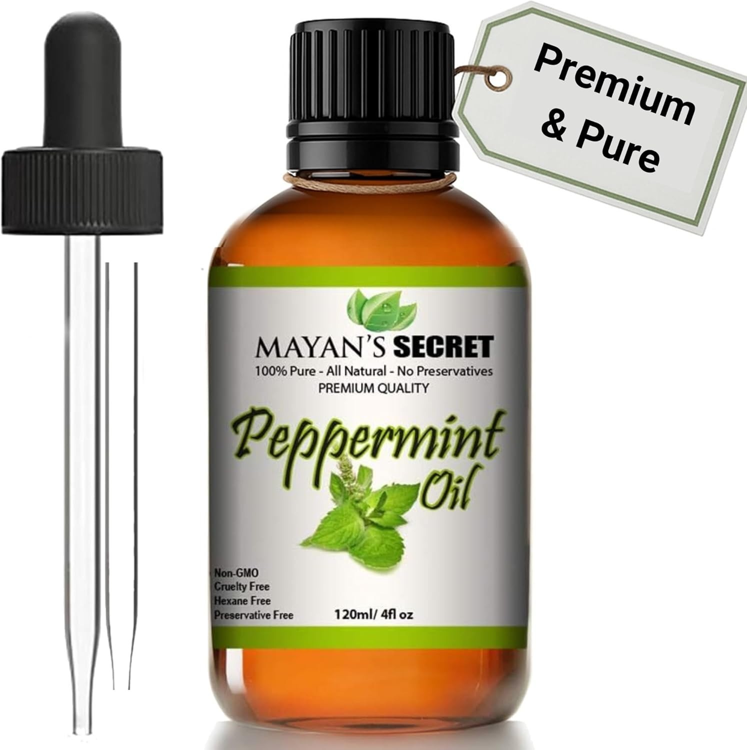 Peppermint Essential Oil 100% Pure Virgin, Therapeutic Grade Peppermint Oil