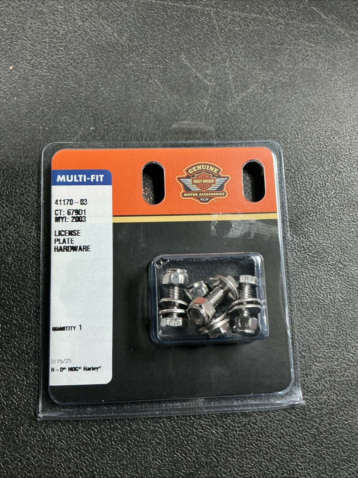 OEM Harley Davidson Willie G Skull License Plate Bolts Washer Hardware 41170-03 OEM Harley Davidson Willie G Skull License Plate Bolts Washer Hardware 41170-03