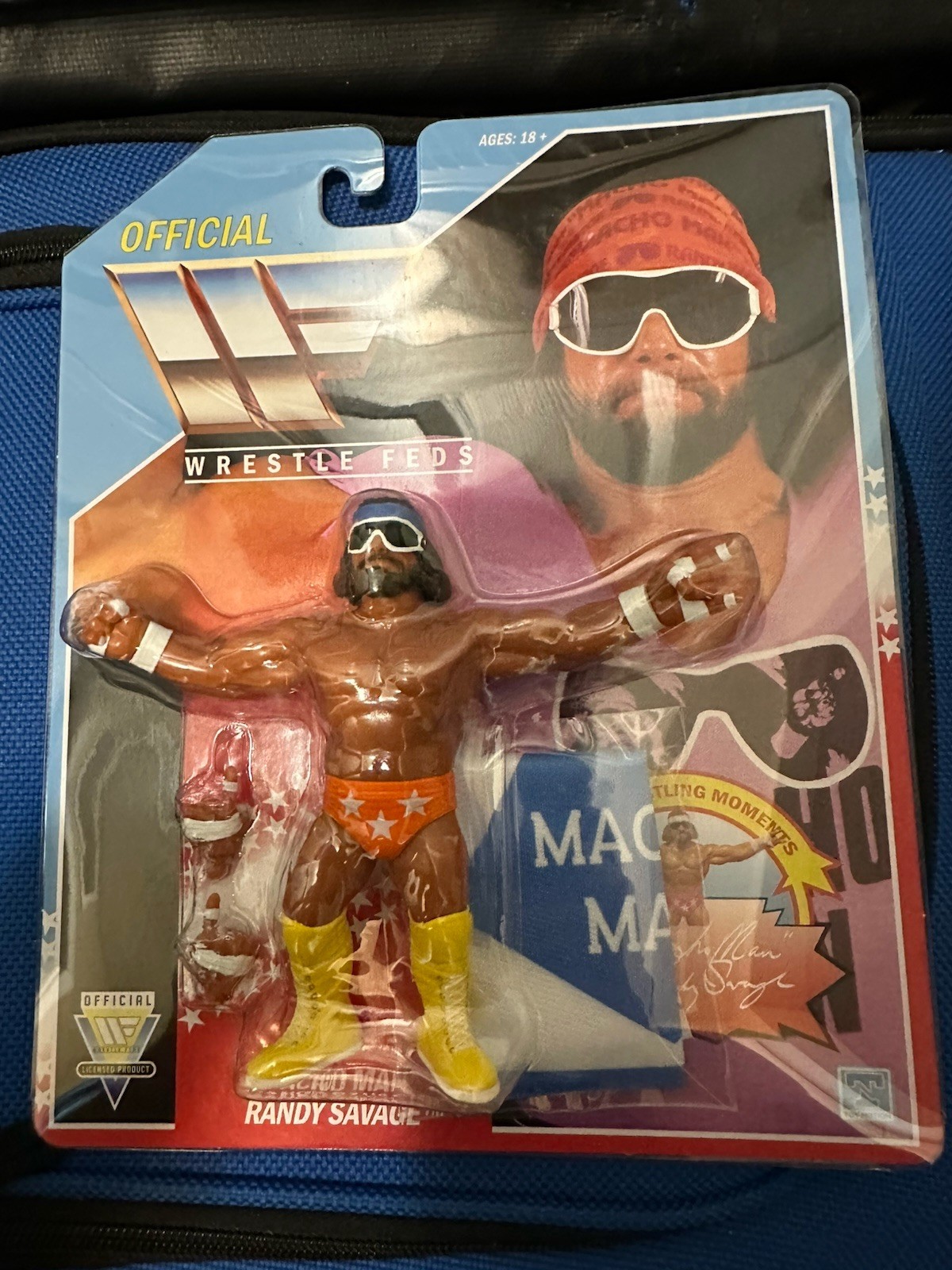 Toy Notion Wrestle Feds Macho Man Randy Savage WM IV Figure Robe Ltd Edition WWF Toy Notion Wrestle Feds Macho Man Randy Savage WM IV Figure Robe Ltd Edition WWF