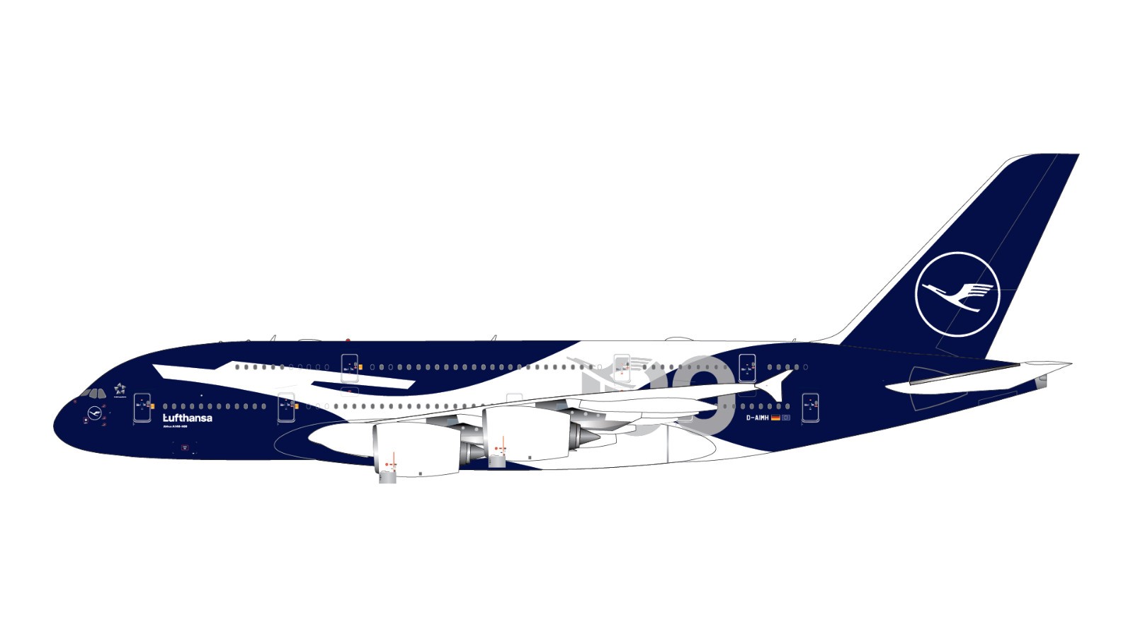 Gemini Jets 1:200 Lufthansa Airbus A380 100 Years D-AIMH G2DLH1512 PRE-ORDER Gemini Jets 1:200 Lufthansa Airbus A380 100 Years D-AIMH G2DLH1512 PRE-ORDER