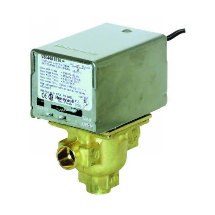 Honeywell V4044A1019/U 3-Way Diverting Zone Valve 1/2 NPT Brass