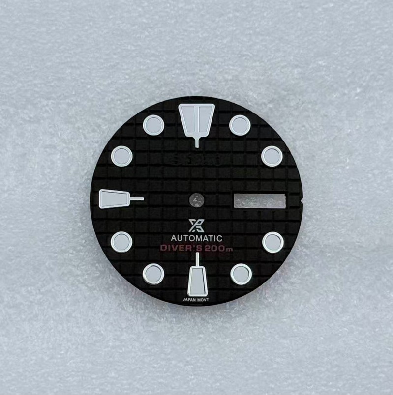 New 28.5mm Green Luminous Waffle Watch Dial Plate for NH35 NH36 Movement New 28.5mm Green Luminous Waffle Watch Dial Plate for NH35 NH36 Movement