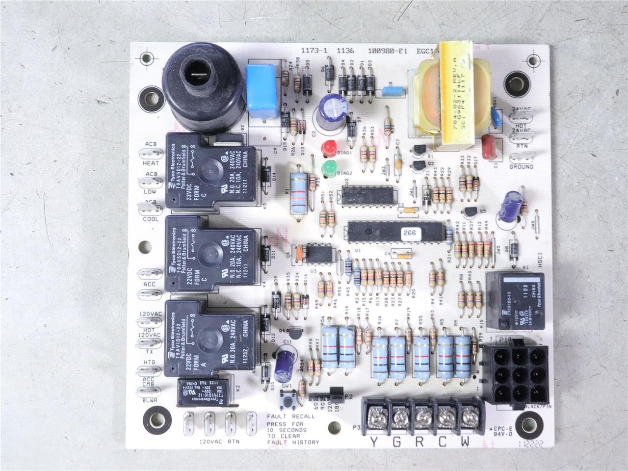LENNOX 100980-01 Furnace Ignition Control Circuit Board 1173-1 EGC1
