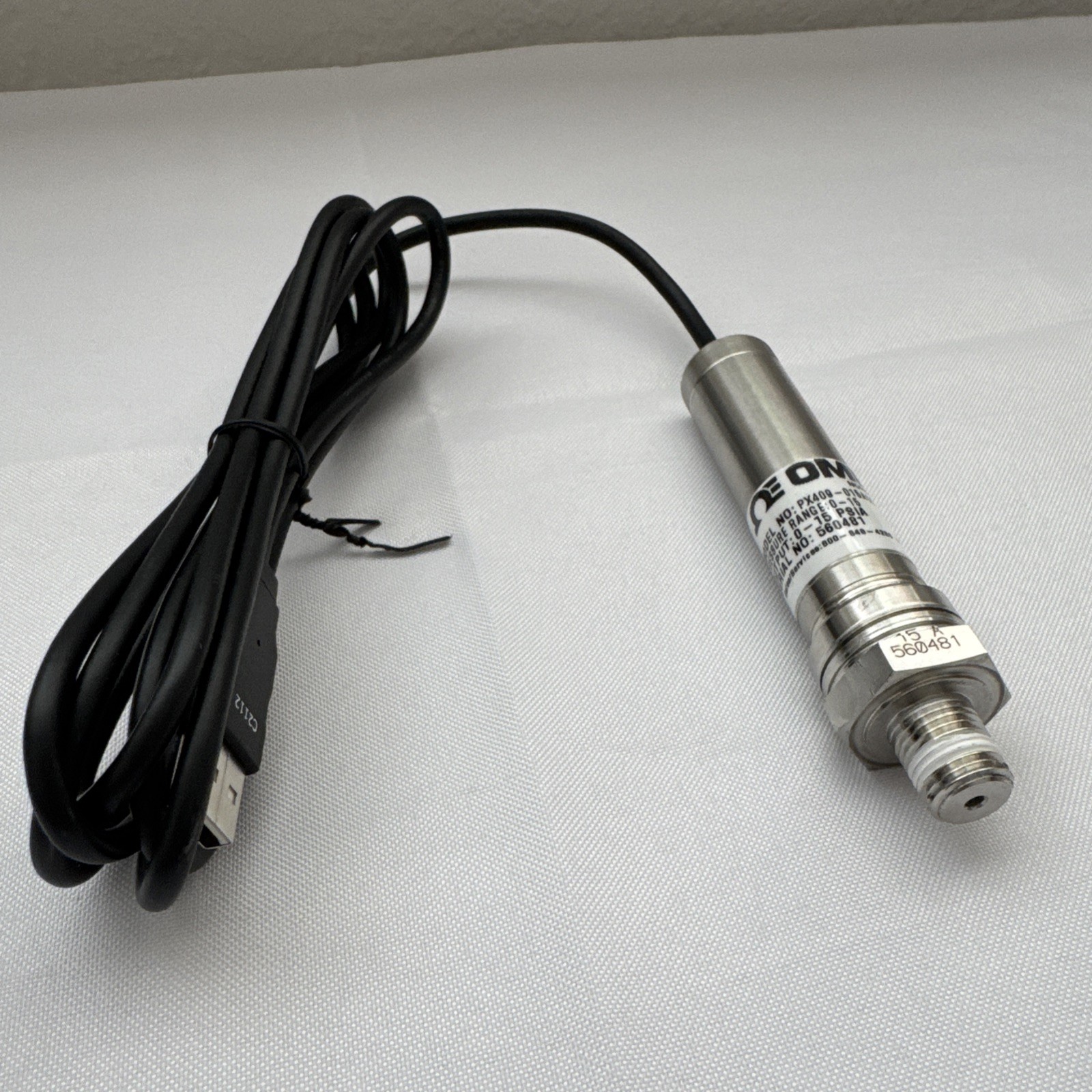 OMEGA OMEGADYNE PX409-015AUSBH Pressure Transmitter, Gauge NPT Male 0psi - 15psi OMEGA OMEGADYNE PX409-015AUSBH Pressure Transmitter, Gauge NPT Male 0psi - 15psi