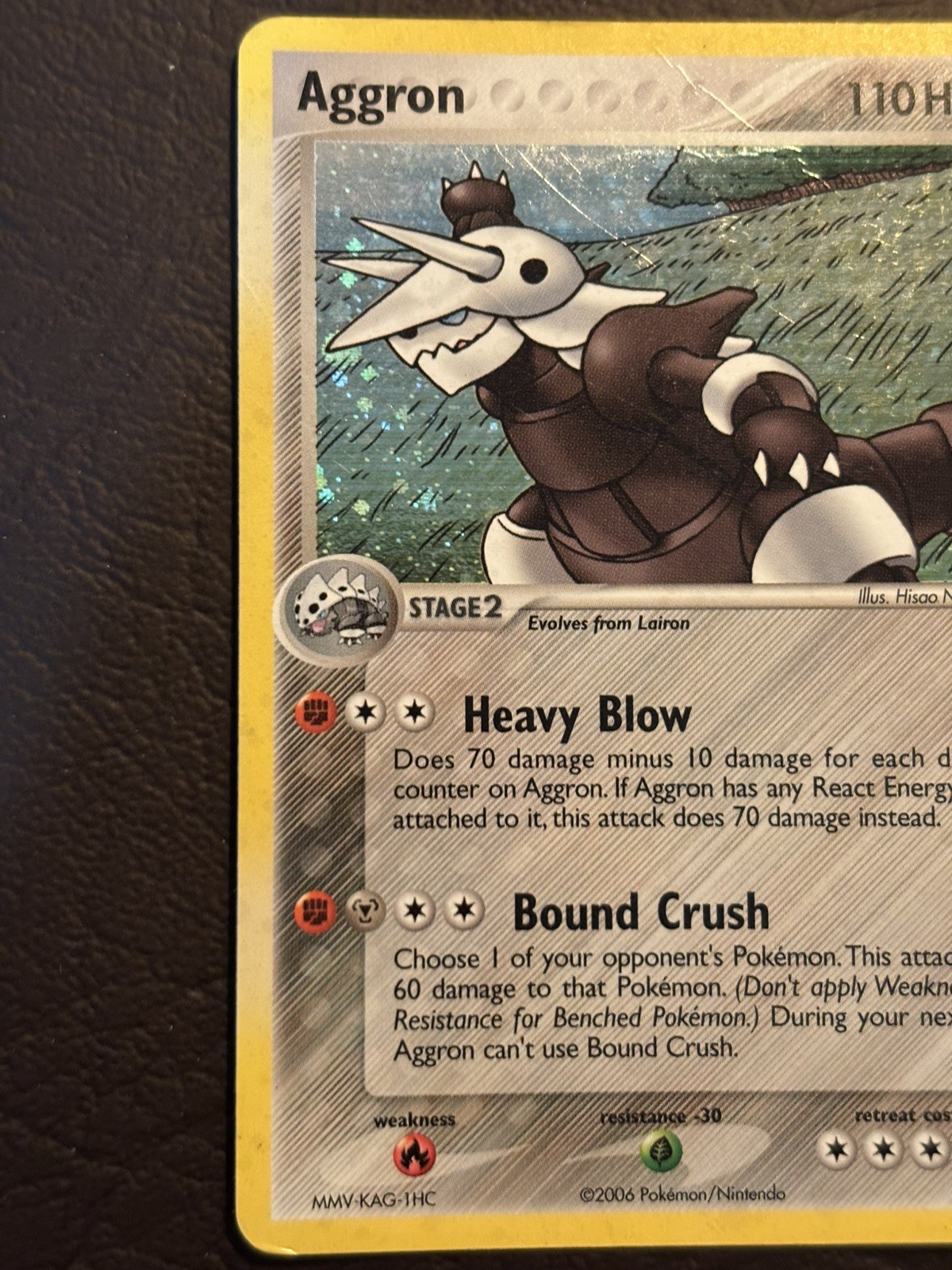 Pokemon TCG Aggron 2/92 EX Legend Maker Holo Rare 2006