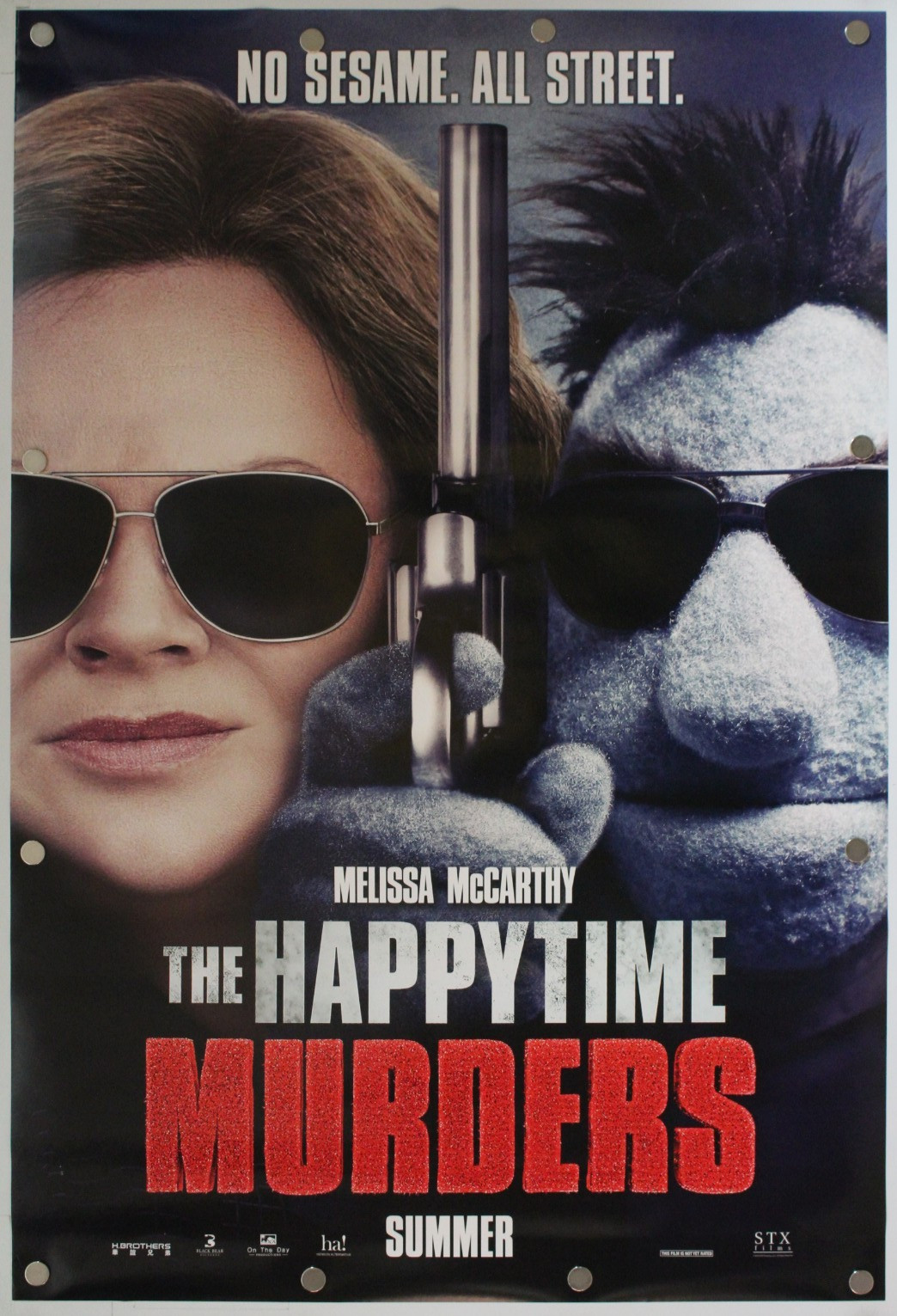 The Happytime Murders 2018 Double Sided Original Movie Poster 27\ The Happytime Murders 2018 Double Sided Original Movie Poster 27\