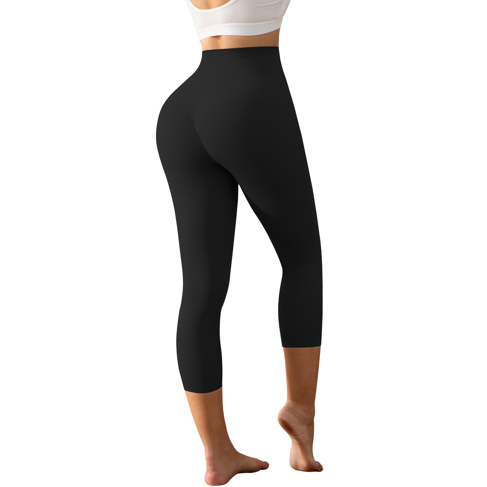 Women Slimming Anti Cellulite Compression Leggings Leg Shaper High Waist Capris