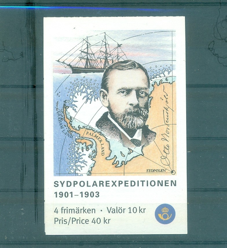 Sweden - Sc# 2430. 2002 Nordenskjold Antarctic Expedition. Cplt MNH Booklet. $12 Sweden - Sc# 2430. 2002 Nordenskjold Antarctic Expedition. Cplt MNH Booklet. $12