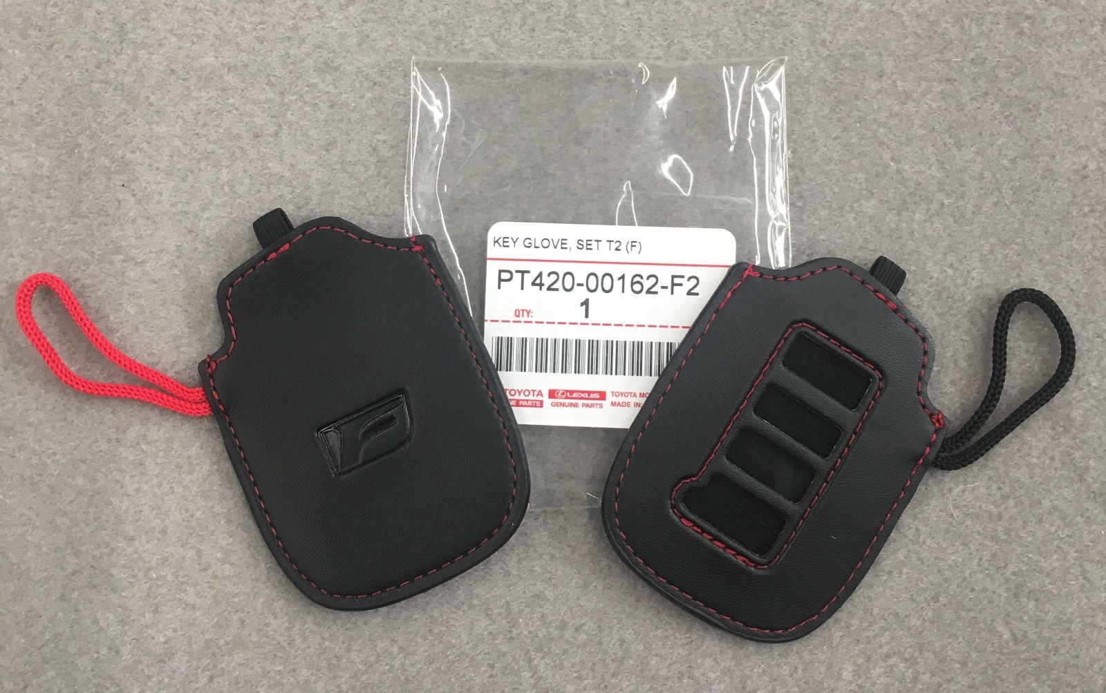 F-sport Genuine Lexus Key Gloves Black Red Stitching PT420-00162-F2 Protector F-sport Genuine Lexus Key Gloves Black Red Stitching PT420-00162-F2 Protector