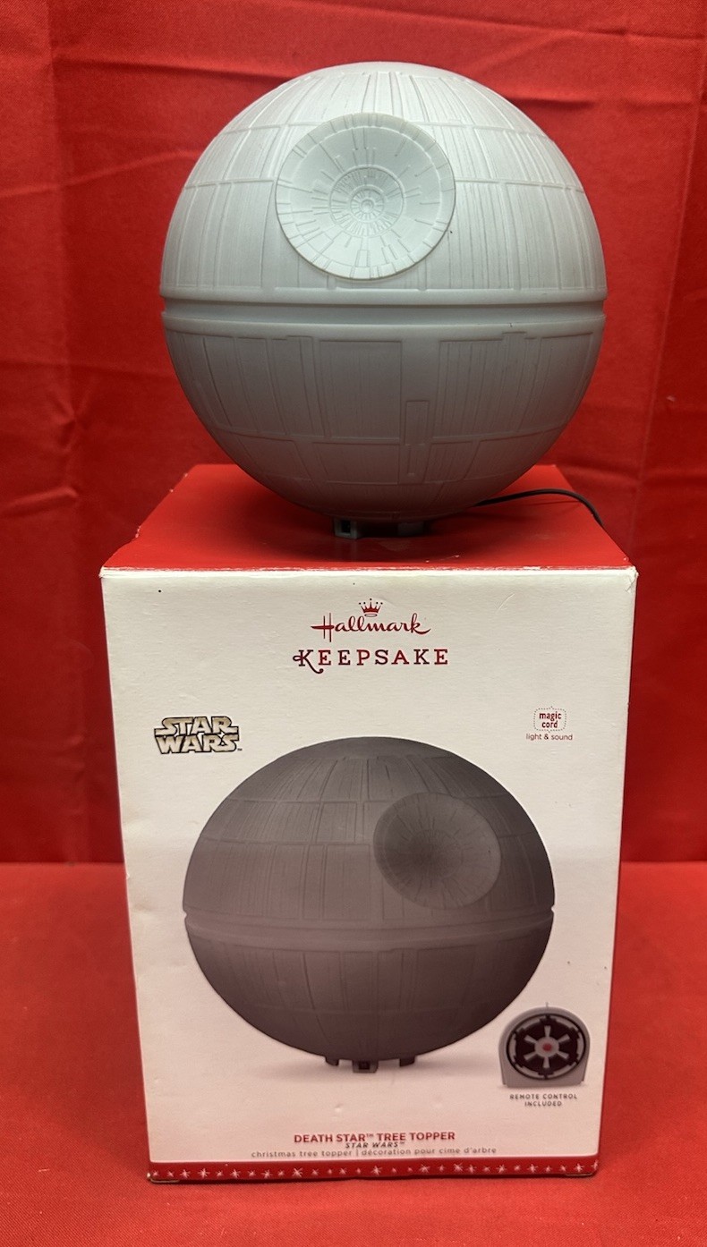 2016 Hallmark Keepsake Star Wars Death Star Tree Topper No Remote Read  Works