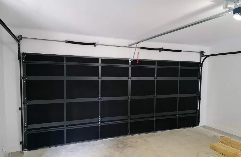 REFLECTIVE R8 BLACK POLY-FOAM GARAGE DOOR INSULATION KIT 2 CAR 17x7 17x8 (5 ROW) REFLECTIVE R8 BLACK POLY-FOAM GARAGE DOOR INSULATION KIT 2 CAR 17x7 17x8 (5 ROW)