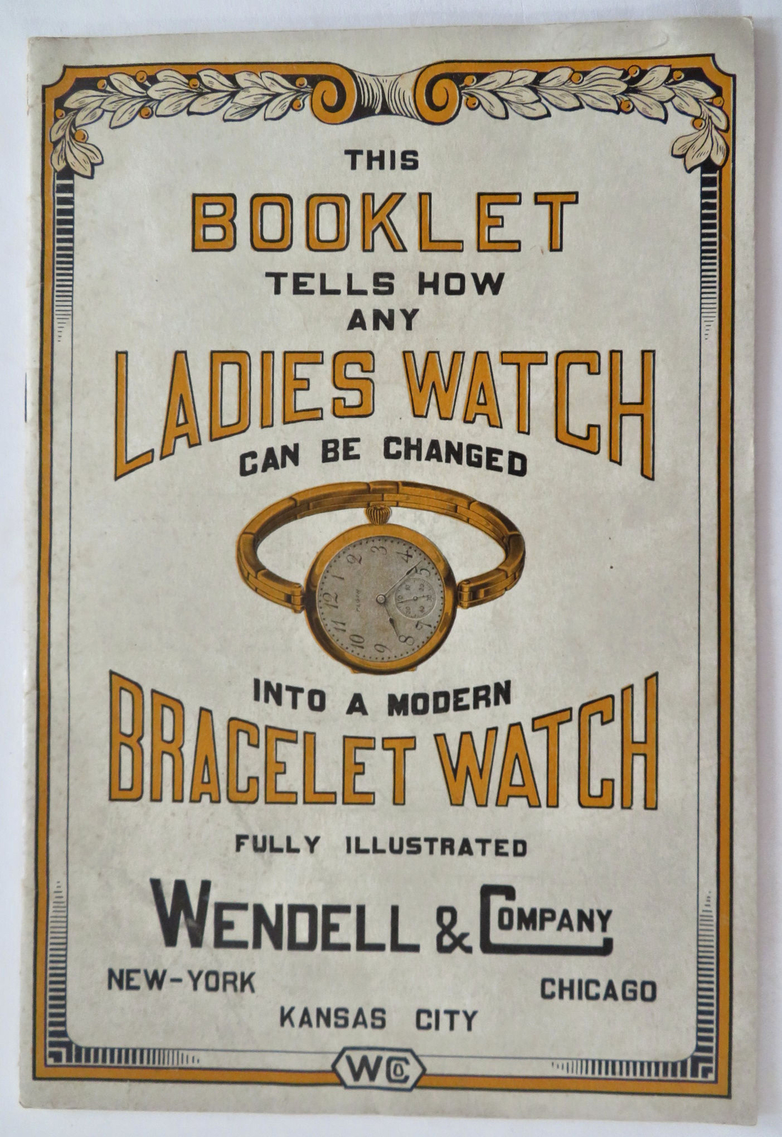 Women\'s Watch Bracelets DIY Fashion Crafting c. 1920\'s Jewelry promo booklet