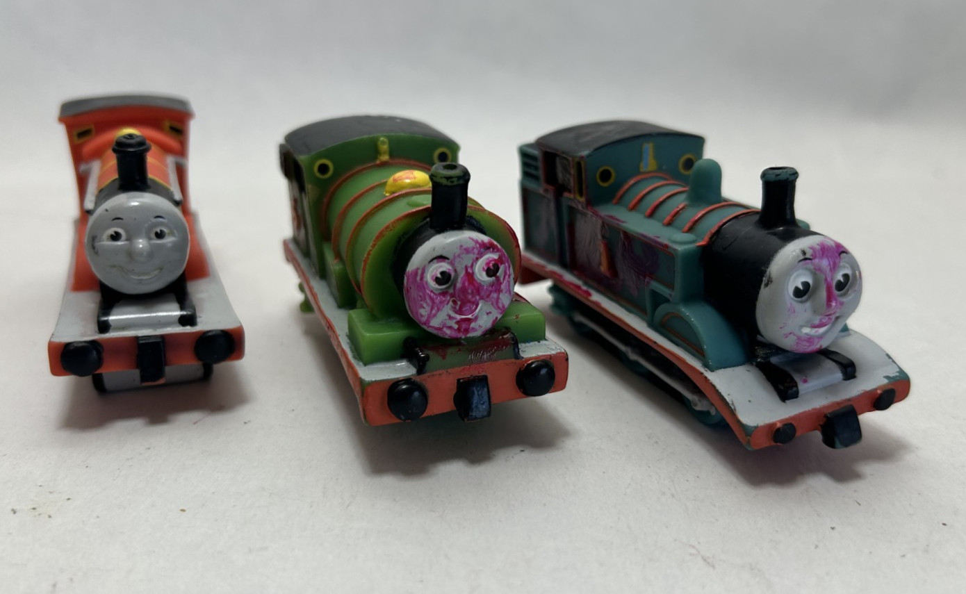 Thomas & Friends Rubber Bath Toy Set of 3: Thomas, Percy, James - Vintage 1992 Thomas & Friends Rubber Bath Toy Set of 3: Thomas, Percy, James - Vintage 1992