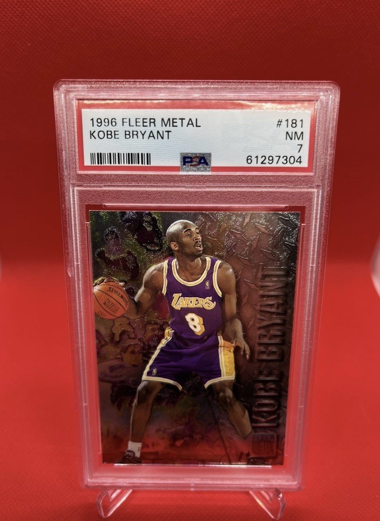 1996-97 Fleer Metal Kobe Bryant RC #181 Rookie HOF Mint PSA 7