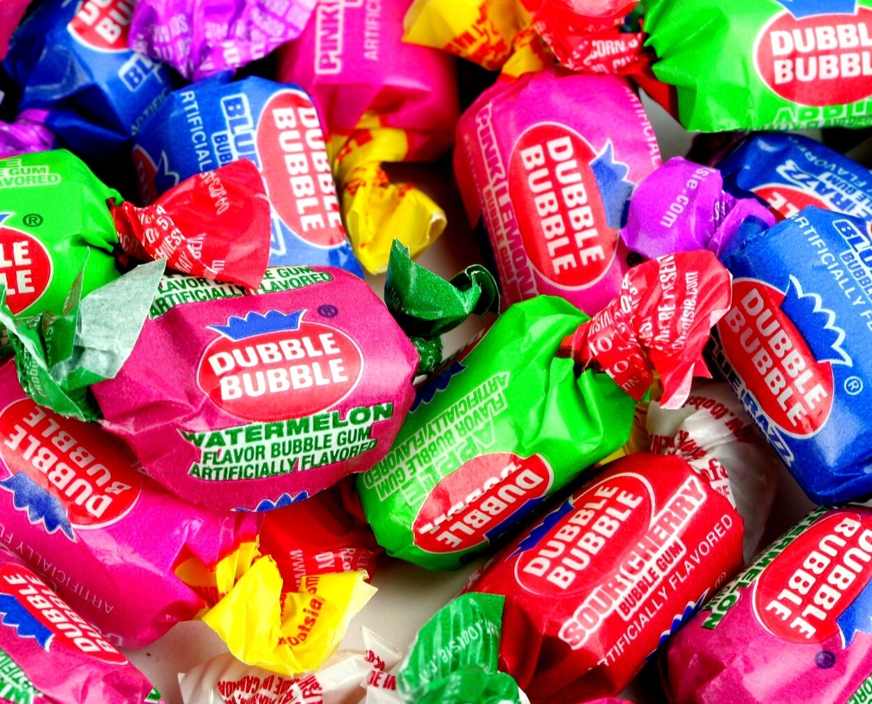 Dubble Bubble Gum - 4 Flavor Mix - Bubble Gum Wrapped - Bulk - Choose Sizes