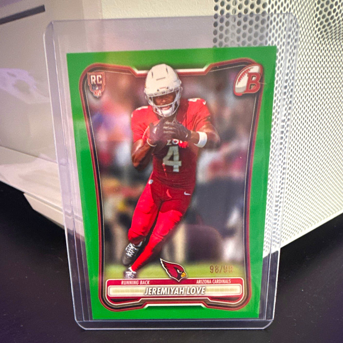 Topps 2026 Bowman Jeremiyah Love Arizona Cardinals Green RC #143 /99 Topps 2026 Bowman Jeremiyah Love Arizona Cardinals Green RC #143 /99