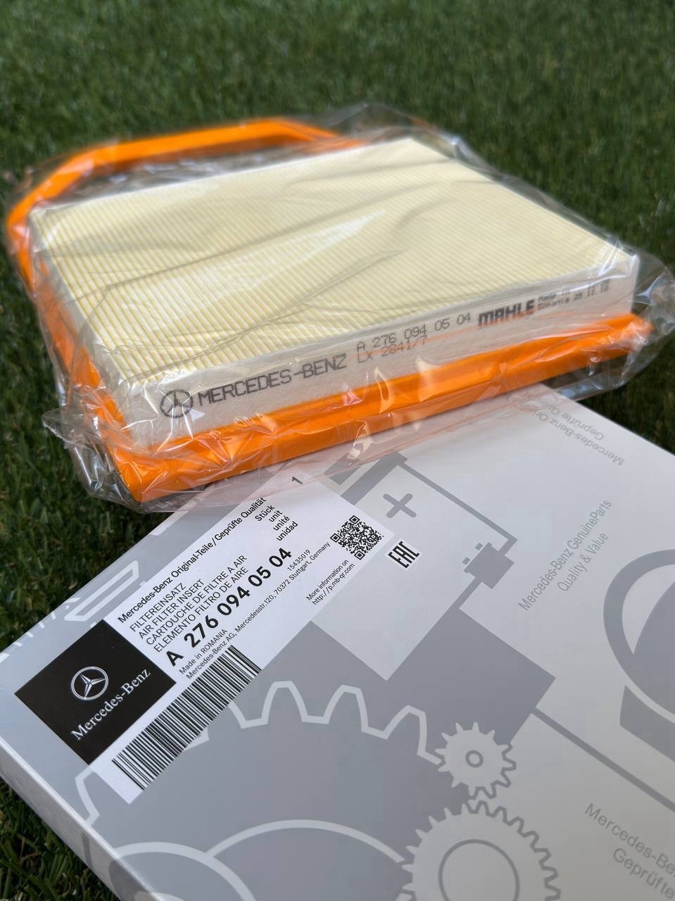 OEM GENUINE MERCEDES BENZ C W205 C400 C450 ENGINE AIR FILTER V6 CYLINDER 