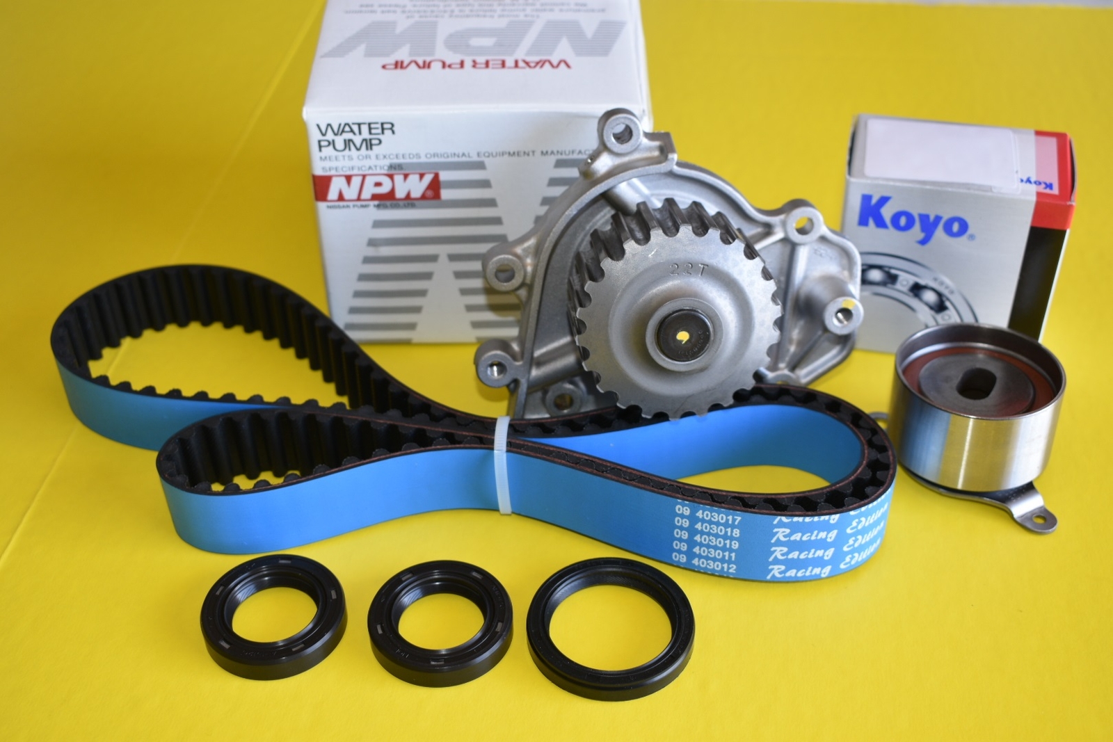 New Performance Timing Belt & Water Pump Kit B16A DOHC VTEC New Performance Timing Belt & Water Pump Kit B16A DOHC VTEC