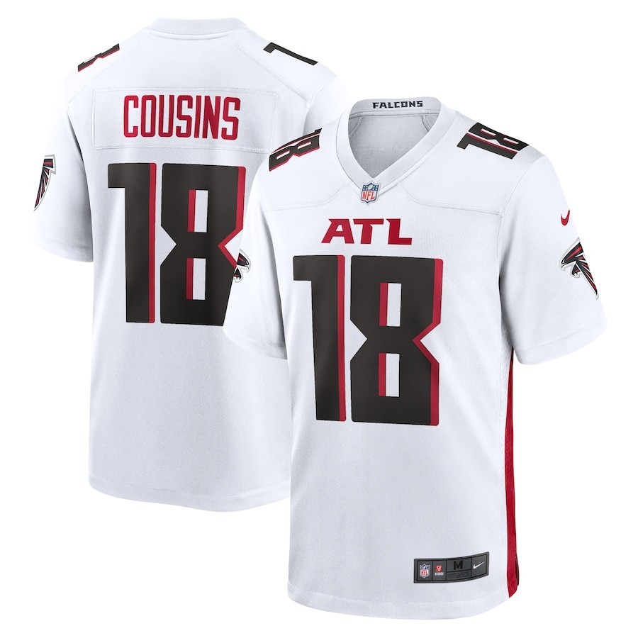 Men\'s Falcons #18 Kirk Cousins 2025 Jersey Two Colors Men\'s Falcons #18 Kirk Cousins 2025 Jersey Two Colors
