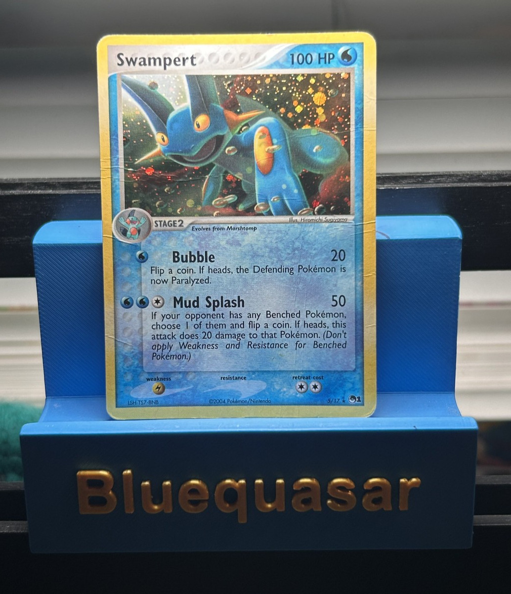 The Pokémon Company Pokémon TCG Swampert POP Series 1 Holo Rare 5/17 100 HP