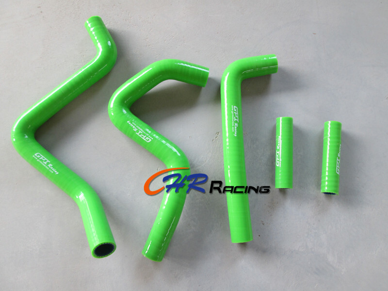 FOR Kawasaki KX125 1994-2003 KX250 1994-2004 silicone radiator hose GREEN FOR Kawasaki KX125 1994-2003 KX250 1994-2004 silicone radiator hose GREEN