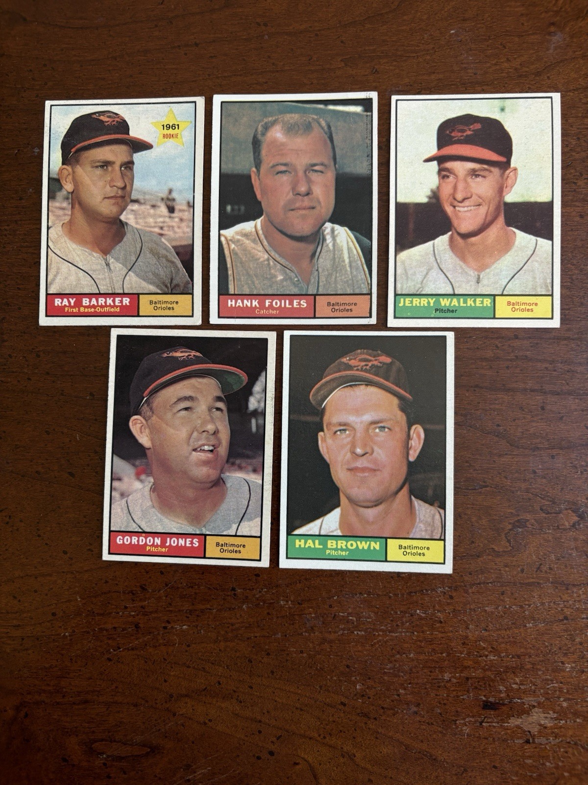 1961 Topps Baseball Lot 5 Dif. ALL HIGH GRADE Nm To Mint All Orioles Short Print 1961 Topps Baseball Lot 5 Dif. ALL HIGH GRADE Nm To Mint All Orioles Short Print