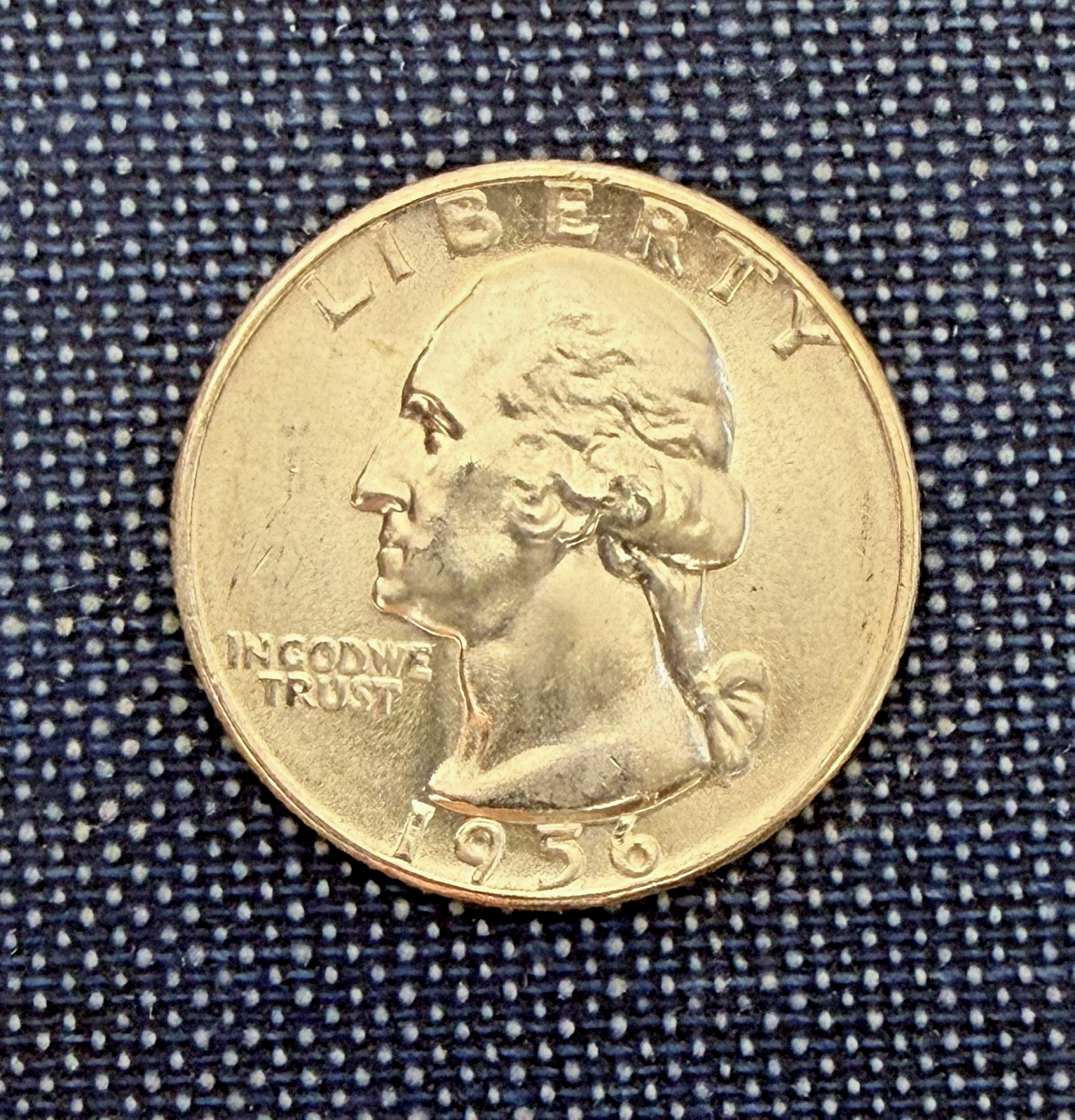 1956 p Washington Quarter Dollar 25C BU - West of the Divide 1956 p Washington Quarter Dollar 25C BU - West of the Divide