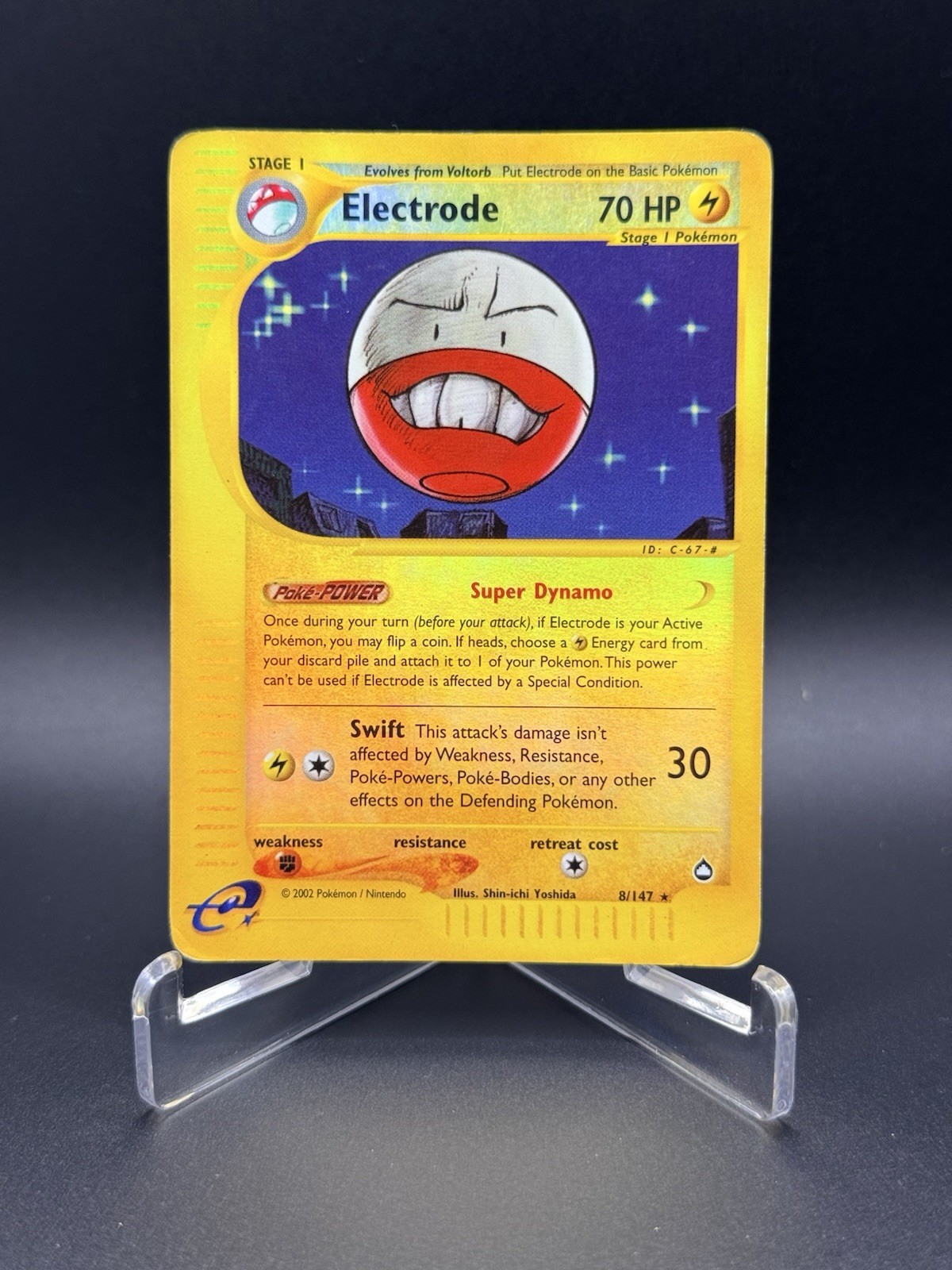 Pokemon Tcg Electrode aquapolis reverse holo 8/147 LP SEE DESCRIPTION