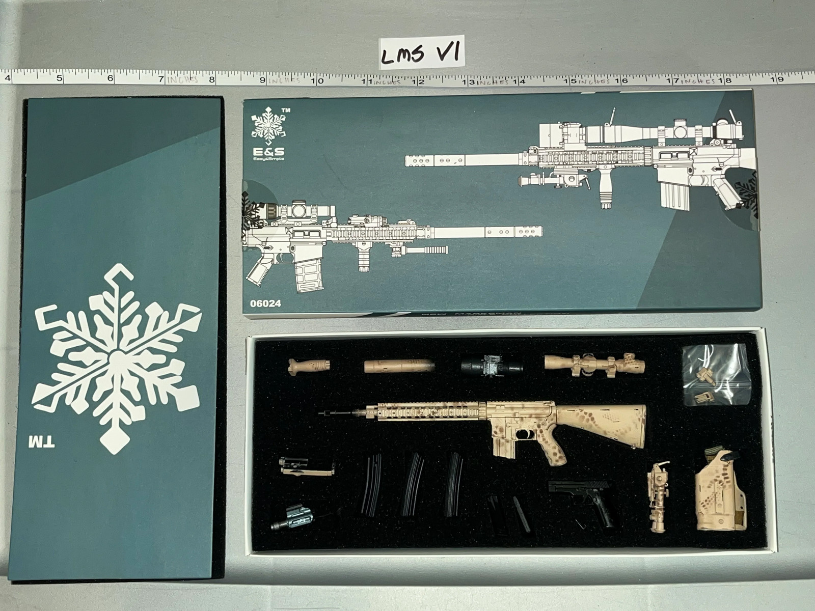 1/6 Scale Modern Era NSW Marksman Rifle Mk12 (Seal, Delta, Ranger) Weapons Set