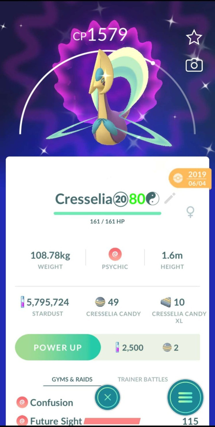 Pokemon Shiny Cresselia Guaranteed Lucky Pokemon Shiny Cresselia Guaranteed Lucky