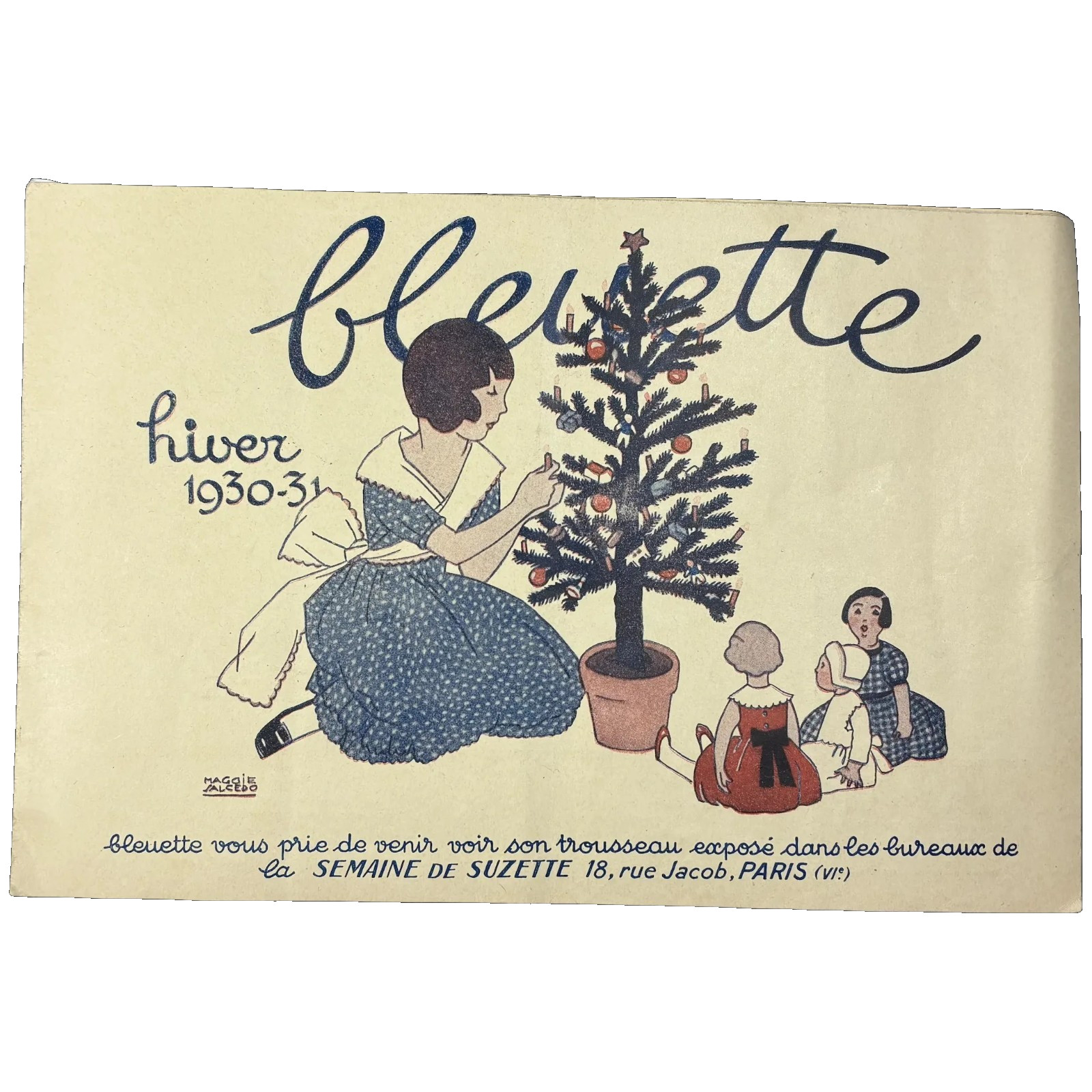 1930-31 Bleuette Doll Gautier Languereau Semaine de Suzette Catalog 1930-31 Bleuette Doll Gautier Languereau Semaine de Suzette Catalog