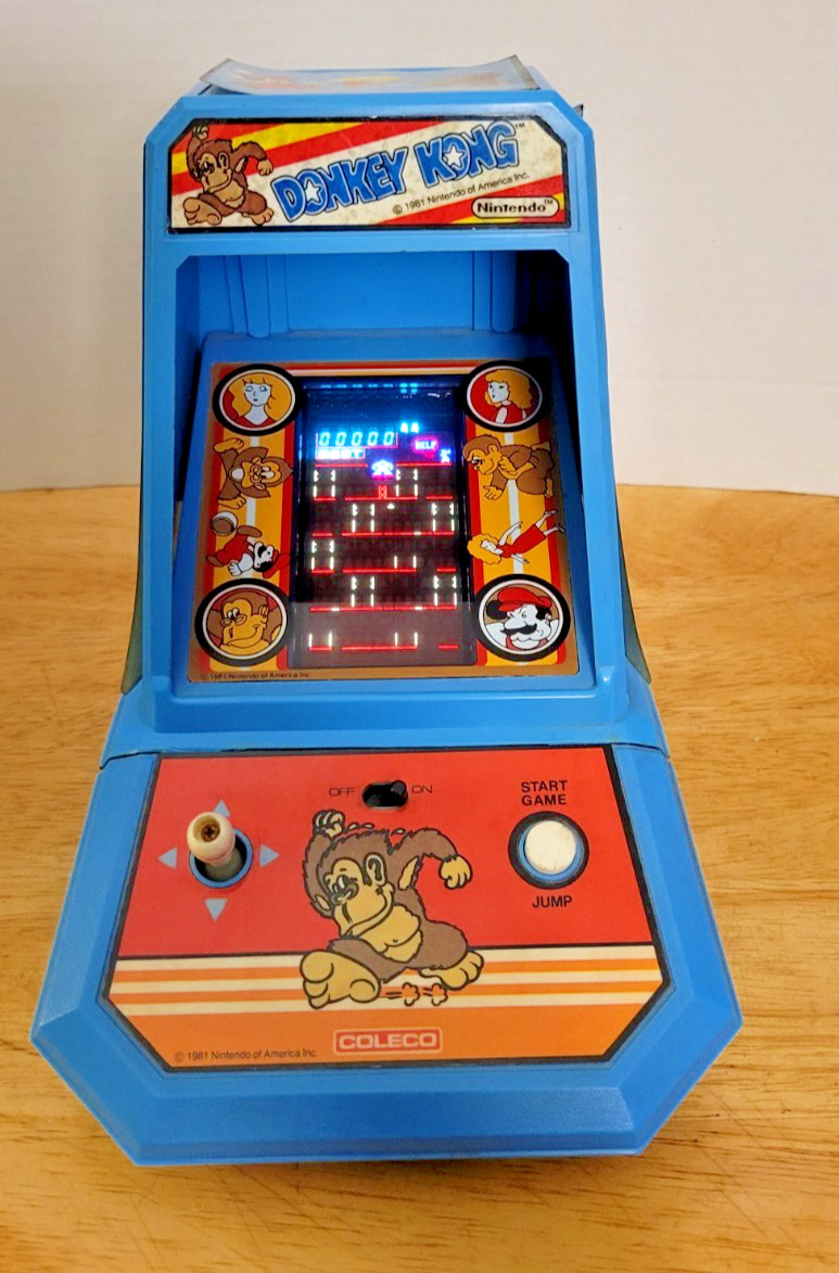 Vintage 1981 Coleco Donkey Kong Tabletop Mini Arcade Game Works Great 🔥🔥 Vintage 1981 Coleco Donkey Kong Tabletop Mini Arcade Game Works Great 🔥🔥