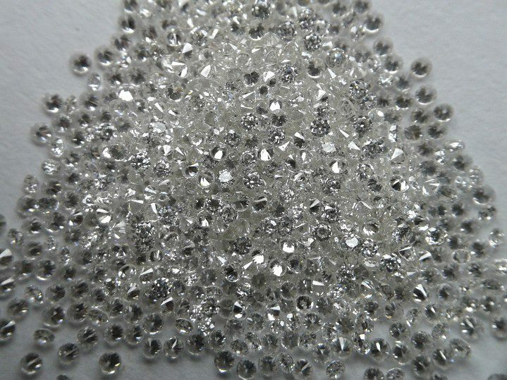 CLD Lab Diamond Lot of 10 Round 1.5 mm 0.19 ct VVS D White Brilliant Gemstones
