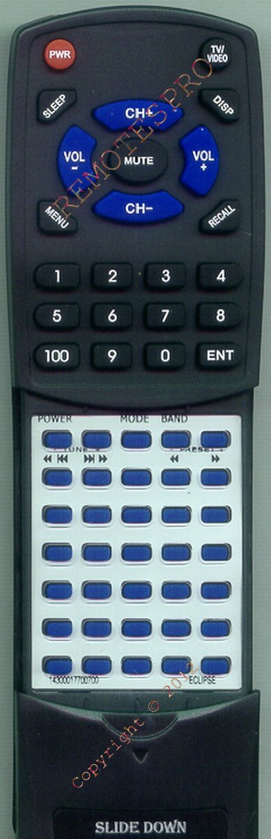 Replacement Remote for ECLIPSE CD5441, CD3403, 5303R, 5441, CD5442
