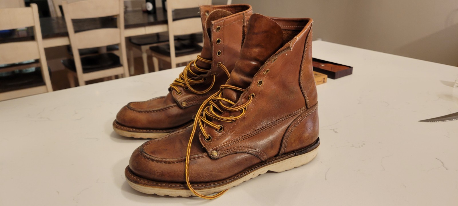 Vintage sears and roebuck leather mock toe boot Vintage sears and roebuck leather mock toe boot