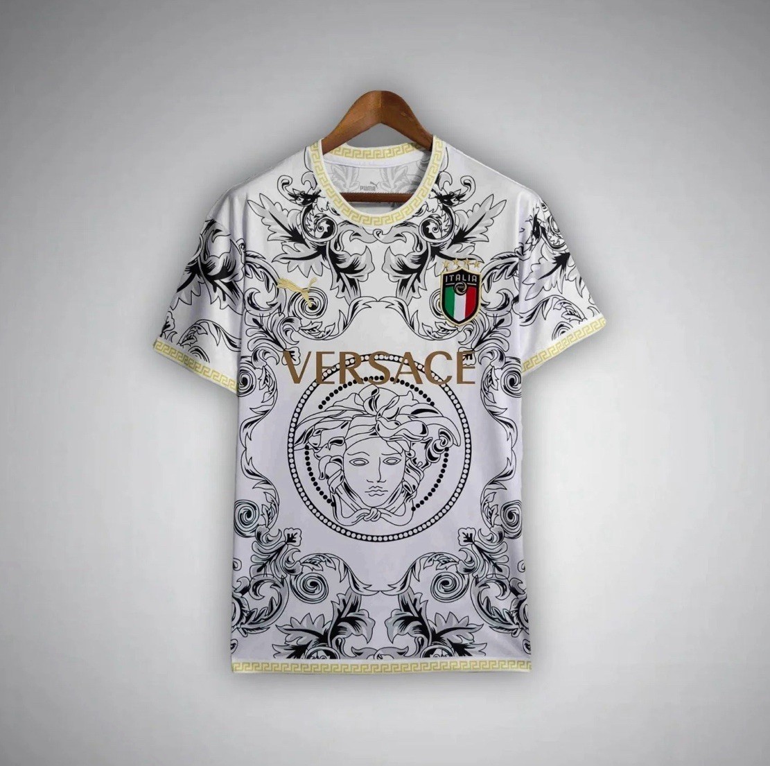 Italy Versace White special Football Shirt 2025/2026 Italy Versace White special Football Shirt 2025/2026